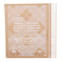 Scotch - Enveloppe rembourrée récupérable à la source - format 2 - 10,5 po x 9 po-Récupérable à la source
