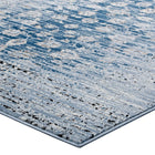 Modway - Chiara Treillis floraux vieillis contemporains Tapis de comédie 8 pi l x 10 pi L - Bleu marocain-Résistant aux taches / Facile à nettoyer