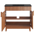 Modway - Miles 36" Vanette de salle de bain - Noyer noir-8