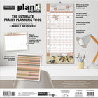 WSBL - 2026 Respire, C'est Tout Plan It  Calendrier mural Mensuel - 30,5 cm l x 30,5 cm H - Anglais-+400 autocollants d'événements/rappels