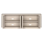 Hudson&Canal - Meuble TV Canton pour téléviseurs jusqu'à 75" - Blanc aulne-Nettoyer avec un chiffon doux et sec, sans produits chimiques agressifs ni produits de nettoyage abrasifs