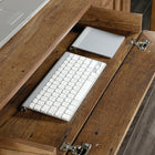 Sauder 53"W La Collection Palladia Bureau - Finition Vintage Oak-  Le tiroir inférieur sur des glissières à extension complète peut contenir des fichiers suspendus de format Lettre