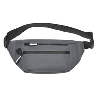 Nicci - Sac banane avec poche avant zippée - Gris -Compartiment principal à fermeture éclair