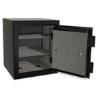 SA Consumer Products - Coffre personnel - 1,0 pi³ - 15,75" H x 13,5" L x 13,25" P - Noir mat-Résistant au feu pendant 45 minutes à des températures allant jusqu'à 1800°F