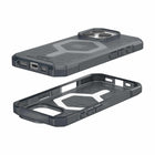 UAG - Coque Essential Armor robuste avec MagSafe pour iPhone 16 Pro - Gris cendré-Protection renforcée des coins