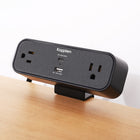 Kopplen - Barre d’alimentation avec pince de fixation, USB-C PD 65 W et USB-A 18 W – Noire-Installation sans effort : La barre d’alimentation Kopplen est conçue pour un montage facile, sans perçage. Il suffit de fixer la pince à votre bureau et de la serrer d’un simple tour du bouton. La pince amovible rend la barre d’alimentation à la fois portable pour les déplacements et adaptée à une installation murale, offrant une flexibilité pour divers environnements