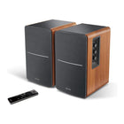 Edifier - R1280DB Enceintes de bibliothèque alimentées Bluetooth au design classique et au son moderne - Brun-Entrées numériques optiques et coaxiales pour permettre une connexion sans perte à la plupart des téléviseurs et ordinateurs