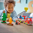 LEGO - DUPLO Town Le camion de pompiers avec un boyau et un pompier-Ce jouet éducatif aide les tout-petits à développer leur intelligence émotionnelle