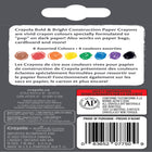 Crayola - Crayons de cire pour papier de construction - Paquet de 8-Les crayons ont une double enveloppe pour les protéger du bris