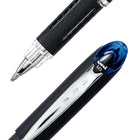 uni-ball Stylos à bille JETSTREAM - pointe moyenne (1.0 mm) - Bleu - paquet de 3-Couleur de l'encre : Bleu