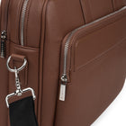 Bugatti - Maletlette de la collection Wellington pour ordinateur portable jusqu’à 15,6 po - Cognac-Compartiment arrière rembourré pour ordinateur (jusqu’à 15,6 po)