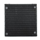 Manhattan Comfort - Ensemble de salon de patio moderne Noli pour 2 personnes avec table d’appoint - noir et gris - ensemble de 3 pièces-Garantie limitée du fabricant de 30 jours