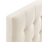 Modway - Lily Velours de performance résistant aux taches Tête de lit Queen size, Albâtre-Assemblée requise