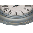 Monarch Specialties - Horloge - 30 po Rond - Surdimensionné Grand - Horloge Murale - Bleu Antique - Transitionnel-Aucun assemblage n'est nécessaire, il suffit d'insérer une pile AA (pile non incluse) et de la suspendre pour créer une décoration chic