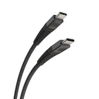 Scosche - Câble USB-C à USB-C Strikeline - 1,2 m (4 pi) - noir-Compatible avec la technologie USB-C Power Delivery pour une recharge rapide et un transfert de données rapide