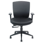 Nightingale - VXO Chaise de travail à dossier moyen - Noir-Mécanisme pivotant et inclinable avec verrouillage à position unique, réglage pneumatique de la hauteur et contrôle de la tension latérale