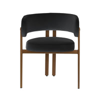 Brassex - Chaise de visite 187509 Bailey - ensemble de 2 - noire-Comprend : 2 chaises de salle à manger