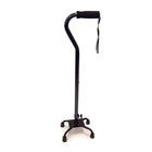 BIOS Living - Canne tetrapode de style K - noire-Structure légère en aluminium