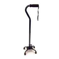 BIOS Living - Canne tetrapode de style K - noire-Structure légère en aluminium