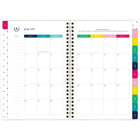 AT-A-GLANCE - Agenda scolaire hebdomadaire/mensuel heure d'or Emily Ley 2024-2025 - 5 3/8 po x 8 1/2 po - vert/rose - anglais -12 mois : juillet 2024 à juin 2025