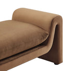 Modway - Waverly Performance Velvet Banc - Brown-Capacité de poids : 661 lb.