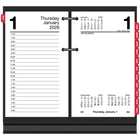 AT-A-GLANCE - Recharge de calendrier de bureau quotidien 2026 avec onglets mensuels 2 pages/jour - 6 po H x 3 1/2 po l - anglais-Un onglet par mois pour faciliter la reference aux mois et aux dates