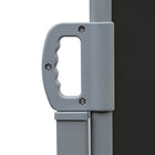 Outsunny - Store latéral double rétractable - noir-Armature métallique de qualité rendant ce store latéral durable et résistant à la rouille
