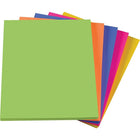 Staples Brights- Papier de copie couleur néon, lettre, 8 1/2 po x 11 po, couleurs variées, rame-24 lb
