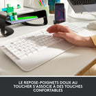 Logitech - Signature K650 Clavier sans fil Ergonomique Entier avec Repose-Poignets - Blanc-Pour une meilleure productivité : clavier sans fil complet et accès aux bons raccourcis, gagnez du temps grâce à l’activation/désactivation de la sourdine, la capture d’écran, la navigation Web, etc.