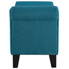 Modway - Rendezvous Banc - Sarcelle-Rembourrage fin en polyester