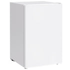 HOMCOM - Mini-réfrigérateur 4,5 pi³ avec congélateur et roues - blanc-Moteur efficace et silencieux assurant un environnement paisible 