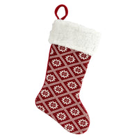 General Supply Goods + Co - Bas de Noël - 18 po -Bas de Noël de 18 po fabriqué en molleton doux imprimé