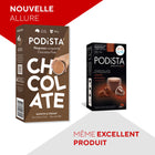PODiSTA - Chocolat lisse et crémeux - Compatibles Nespresso originales - paquet de 60-Vous pouvez préparer du chocolat onctueux et crémeux FROID, Il suffit de l'extraire sur de la glace et d'ajouter du lait froid, pour une délicieuse alternative estivale.