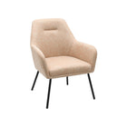 Brassex - Chaise d'appoint 384520 - beige vintage-Structure en acier thermolaqué