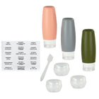 General Supply Goods + Co - Bouteilles de Voyage Approuvées par la TSA pour les Articles de Toilette - Paquet de 6 - Coloré-Approuvé par la TSA - Conforme aux réglementations des compagnies aériennes, vous permettant de passer facilement la sécurité de l’aéroport en toute simplicité.