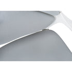 Monarch Specialties - 7270 Chaise De Bureau Dossier Haute Exec - Blanc/Tissu Gris-Dimensions de la boîte: 27 po L x 11 po L x 23 po H, poids de la boîte: 32 lb