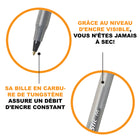 BIC – Stylos à bille économiques RoundStic – 1,0 mm – noir – paquet de 12  -Pointe de 1,0mm