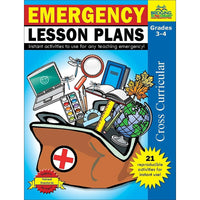 Livre numérique : Emergency Lesson Plans (format PDF, téléchargement pour 1 utilisateur), ISBN 9780787780050, 3e - 4e année-1