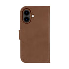 Dbramante1928 - Lynge Portefeuille 2en1 pour iPhone 16 - Bronzer-Chaque étui Lynge est fabriqué à la main à partir de cuir pleine fleur d'origine durable qui développe une belle patine à l'usage