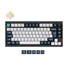 Keychron - Q1 Max Interrupteur interchangeable RGB rétroéclairé version bouton - Interrupteur banane - Noir-Boîtier entièrement en aluminium pour durabilité, stabilité et sensation de frappe premium
