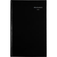 AT-A-GLANCE - Agenda mensuel Premiere 2026 - 11 7/8 po H x 7 7/8 po l - noir - bilingue-14 mois avec onglet : décembre 2025 à janvier 2027