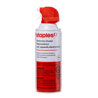 Staples - Dépoussiéreur pour appareils électroniques à air comprimé - 7 oz -Conçu pour éliminer la poussière et les petites particules des claviers et des composants électroniques sensibles.