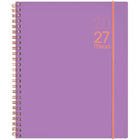 Mead - Agenda hebdomadaire/mensuel couleur pop 207 - 11 po H x 8 1/2 po l - violet - bilingue-15 mois : octobre 2026 à décembre 2027 + 3 pages mensuelles de janvier, février et mars 2028