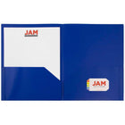 JAM Paper - Pop Porte-documents à 2 pochettes - bleu foncé - Paquet de 6-Quantité : 6 dossiers par paquet | Un pour chaque sujet et projet
