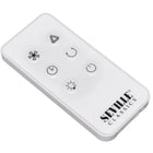 Seville Classics - Ventilateur tour oscillant UltraSlimLine avec éclairage – blanc-Télécommande pour un accès pratique (pile 1 cellule incluse)