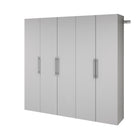 Prepac - Armoire de rangement de travail HangUps ensemble R - gris-L'ensemble R comprend : 2 x 30 po L x 72 po H x 16 po P Armoire de rangement haute GCSW 0707 2K 1 x 15 po L x 72 po H x 16 po P Armoire de rangement haute GCSW 0711 1