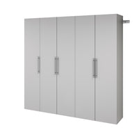 Prepac - Armoire de rangement de travail HangUps ensemble R - gris-L'ensemble R comprend : 2 x 30 po L x 72 po H x 16 po P Armoire de rangement haute GCSW 0707 2K 1 x 15 po L x 72 po H x 16 po P Armoire de rangement haute GCSW 0711 1