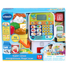 VTech - Super caisse enregistreuse Magic'scan - Français-Emballez le tout, puis payez vos achats avec la carte de crédit factice, des billets ou des pièces en plastique que la caisse peut compter