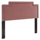 Modway - Transfix Performance Velvet Tête de lit King/King de Californie, Rose poussiéreuse-Tête de lit King/King de Californie