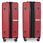 Air Canada - Bagage de soute rigide Laurentian de 28 po - roulettes pivotantes à 360 degrés - rouge-Les tirettes de fermeture à glissière emboîtables, les pieds latéraux protecteurs et les poignées de prise sur le dessus et le côté facilitent l'utilisation en voyage